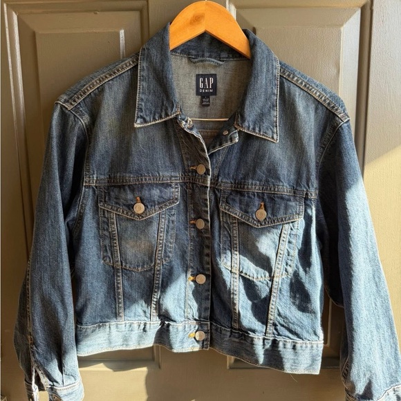 Gap Cropped Logo Jacket Bandana Print Size Small - Picture 4 of 4